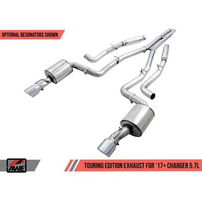 AWE Tuning 2017+ Dodge Charger 5.7L Track Edition Exhaust - Chrome Silver Tips