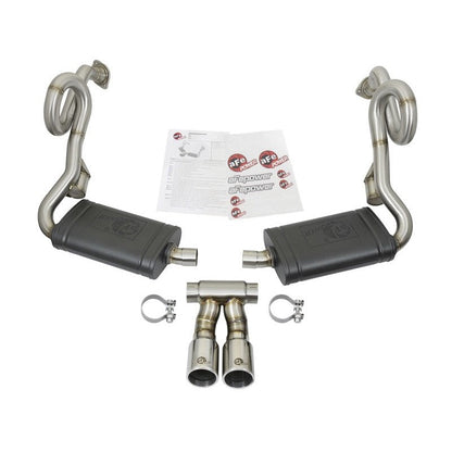 aFe MACHForce-Xp 2in 304 SS Cat-Back Exhaust w/Polished Tips 13-16 Porsche Boxster/Cayman 2.7L/3.4L