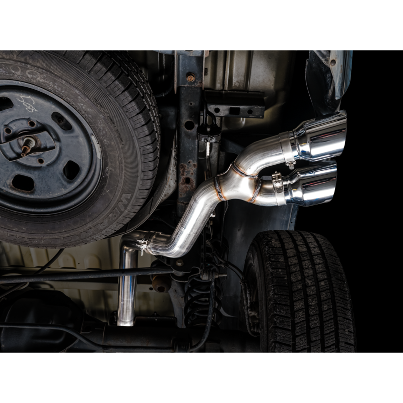 AWE Tuning 09-18 RAM 1500 5.7L (w/o Cutouts) 0FG Single Side Exit Cat-Back Exhaust - Chrome Tips