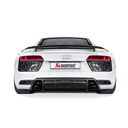 Akrapovič Slip-On Line Exhaust (Titanium) w/Carbon Titanium Tips - 2016-2019 Audi R8 5.2 FSI Coupe/Spyder