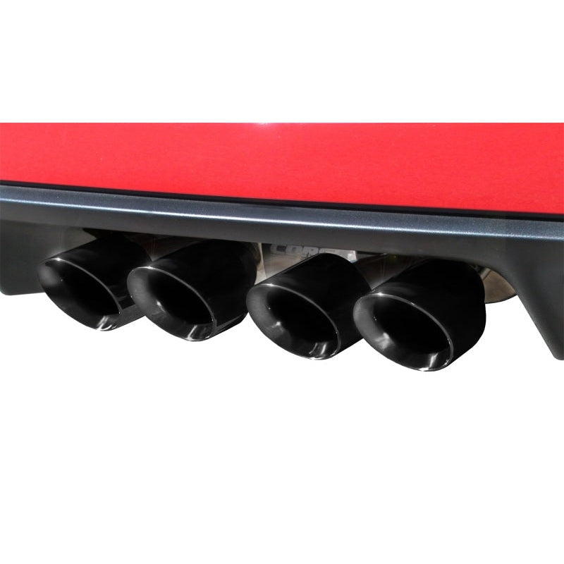 Corsa 05-08 Chevrolet Corvette C6 6.0L V8 Black Xtreme Axle-Back Exhaust