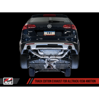 AWE Tuning VW MK7 Golf Alltrack/Sportwagen 4Motion Track Edition Exhaust - Diamond Black Tips