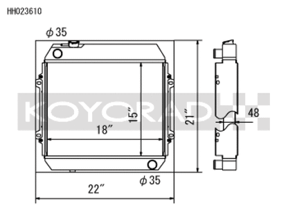 Koyo 68 - 72 Nissan Skyline L20 I6 MT (KGC10) Radiator (SK - C13 Required) Radiators Koyo