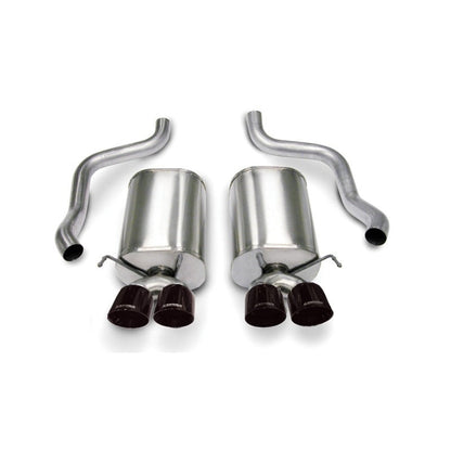 Corsa 05-08 Chevrolet Corvette C6 6.0L V8 Black Sport Axle-Back Exhaust