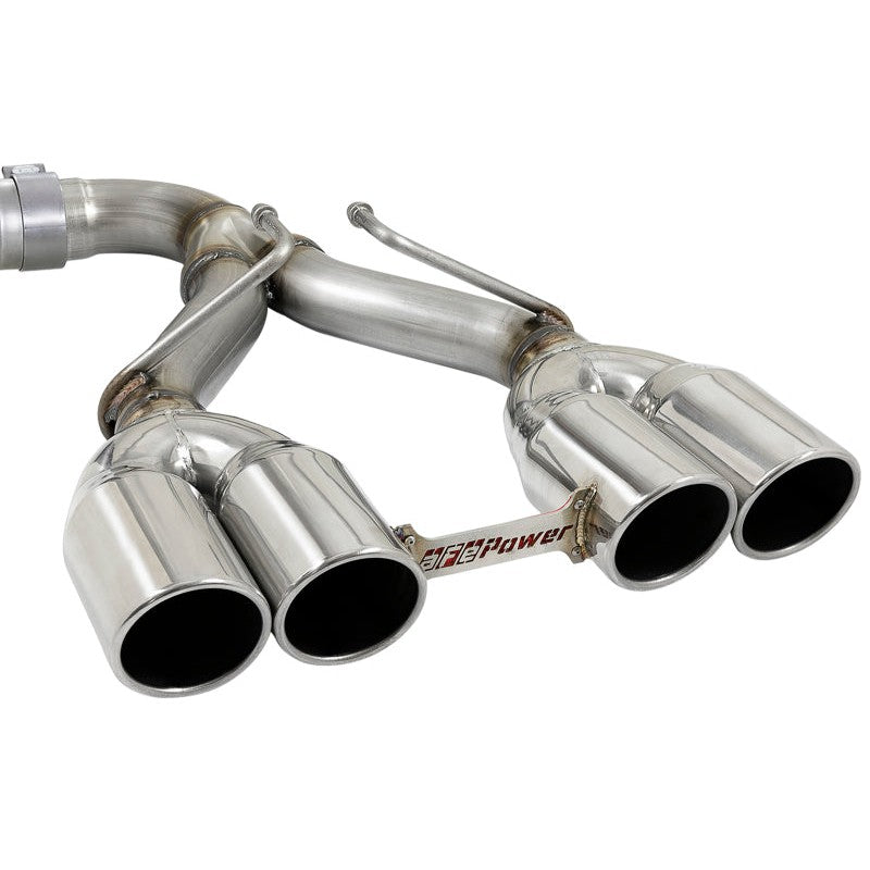 aFe Rebel Series 2.5in. 304 SS C/B Exhaust System 2018 Jeep Wrangler (JL) V6-3.6L - Polished Tip