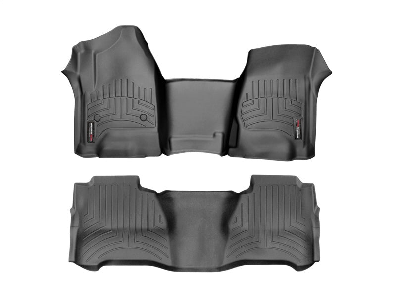 WeatherTech 2015+ Ford F-150 SuperCrew / SuperCab Front & Rear Floorliner HP - Black