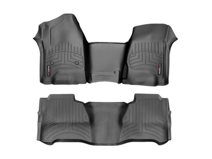 WeatherTech 2015+ Ford F-150 SuperCrew / SuperCab Front & Rear Floorliner HP - Black