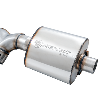 AWE Tuning 2018+ Jeep Wrangler JL/JLU Tread Edition Axle-Back Dual Exhaust - Chrome Silver Tips