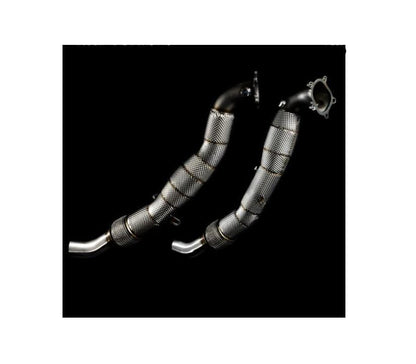 CTS Turbo - AUDI C7/C7.5 S6/S7/RS7 4.0T Cast Downpipe Set With High Flow Cats
