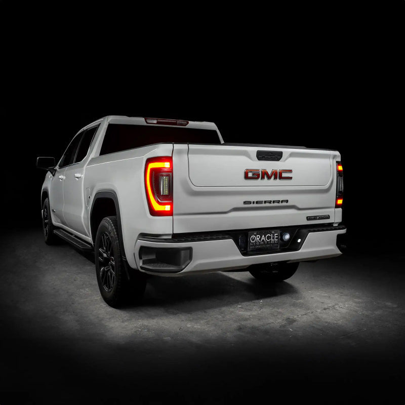 Oracle 19-23 GMC Sierra Black Series Flush Style LED Tail Lights - Factory Halogen