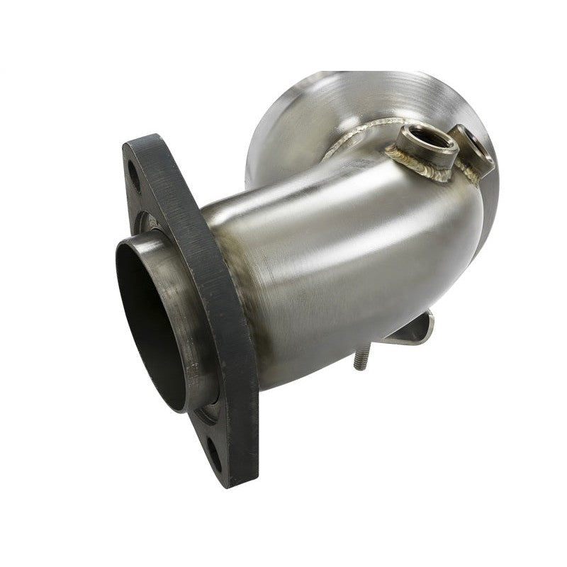 aFe Twisted Steel 3in. 304 SS Catted Series Downpipe 16-18 Ford Focus RS I4-2.3L (t)