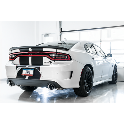 AWE Tuning 2015+ Dodge Charger 6.4L/6.2L SC Non-Resonated Touring Edition Exhaust - Silver Tips