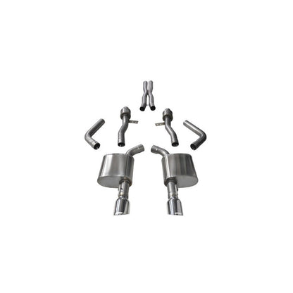 Corsa 15-16 Dodge Charger SRT / Scat Pack / R/T 6.4L Polished Sport Cat-Back Exhaust