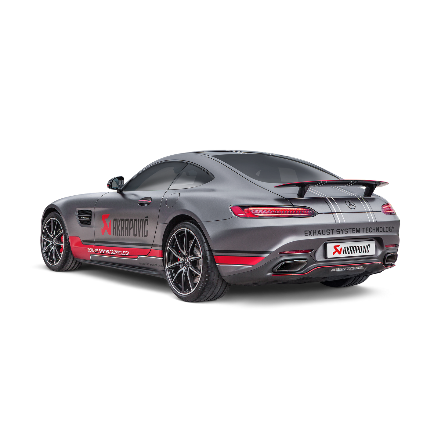 Akrapovič Evolution Line Catback Exhaust System (Titanium) w/Carbon Fiber Tips - 2017+ Mercedes-Benz AMG GT/GTS/GTC