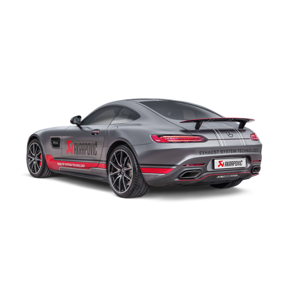 Akrapovič Evolution Line Catback Exhaust System (Titanium) w/Carbon Fiber Tips - 2017+ Mercedes-Benz AMG GT/GTS/GTC