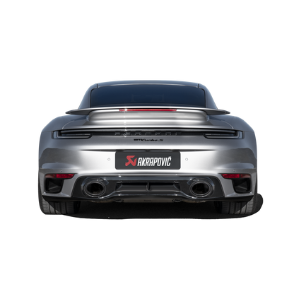 Akrapovič Slip-On Race Line Exhaust (Titanium) w/Black Titanium Tips - 2020+ Porsche 911 Turbo/Turbo S (992)