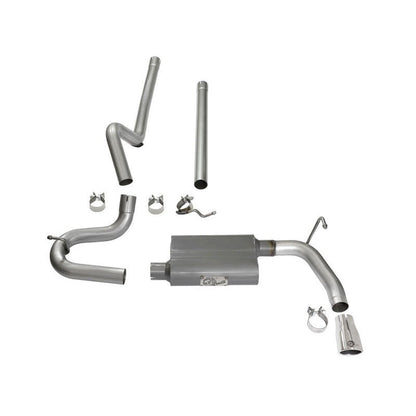 aFe Scorpion 2-1/2in Aluminized Steel Cat Back Exhaust 07-17 Jeep Wrangler V6-3.6/3.8L (4 Dr)