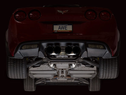 AWE Tuning 09-13 Chevrolet Corvette 6.2L Track Edition Axle-back Exhaust w/ Diamond Black Tips