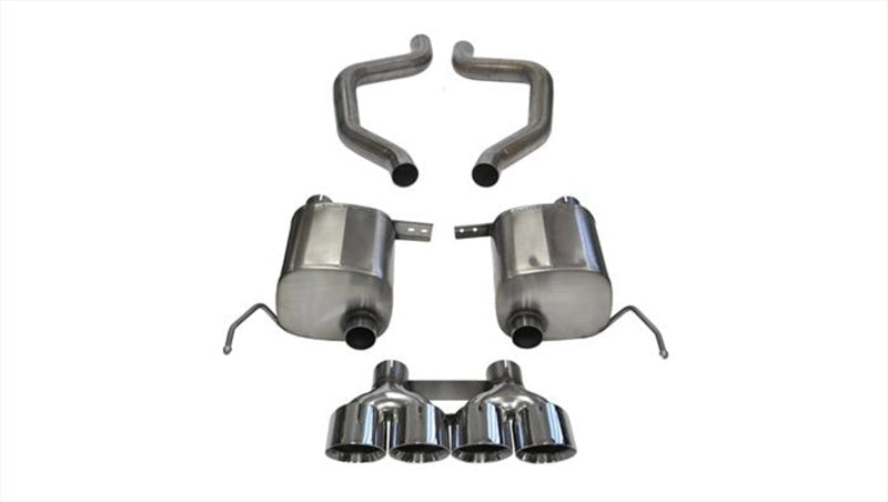 Corsa 2015 Corvette Z06 2.75in Axle Back Exhaust Polished Dual Rear Exit Quad 4.5in Tip (Sport)