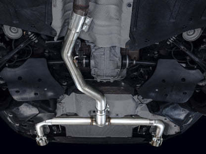 AWE Tuning 19-23 BMW 330i / 21-23 BMW 430i Base G2X Track Edition Axle-Back Exhaust - Chrome Silver