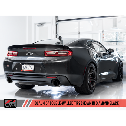 AWE Tuning 16-19 Chevrolet Camaro SS Axle-back Exhaust - Track Edition (Diamond Black Tips)