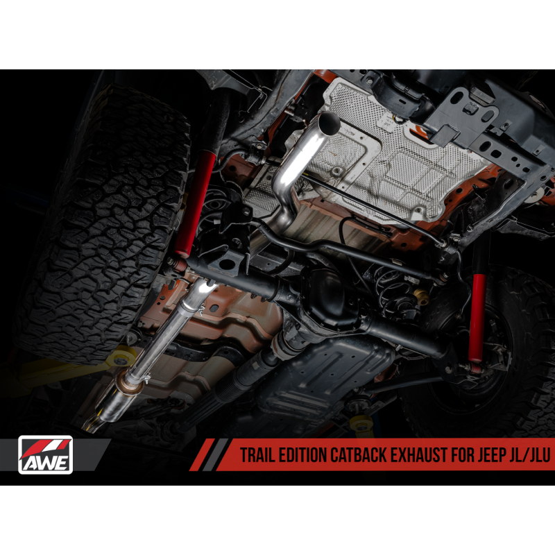 AWE Tuning 2018+ Jeep Wrangler JL/JLU 3.6L Trail Edition Cat-Back Exhaust