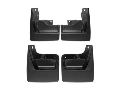 WeatherTech 2019+ GMC Sierra / Sierra Denali 1500 w/o Large OE Splsh Guard No Drill Mudflaps - Black