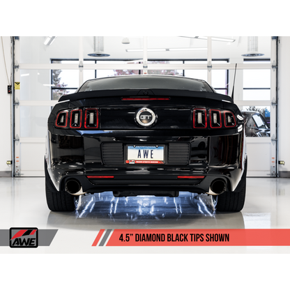 AWE Tuning S197 Mustang GT Axle-back Exhaust - Touring Edition (Diamond Black Tips)