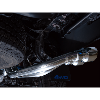 AWE 16-22 Toyota Tacoma 0FG Catback Exhaust w/ BashGuard - Dual Chrome Silver Tips
