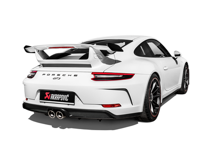 Akrapovič Slip-On Line Exhaust (Titanium) w/Titanium Tips - 2018-2019 Porsche GT3/GT3 Touring (991.2)