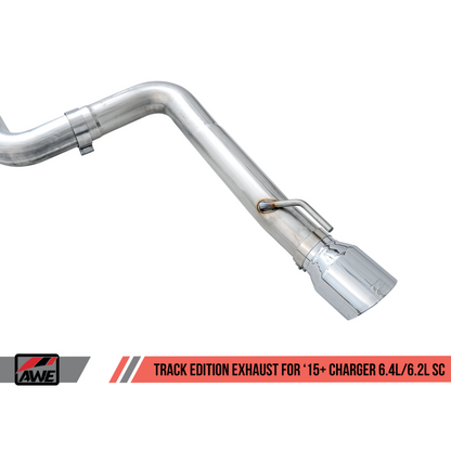 AWE Tuning 2015+ Dodge Charger 6.4L/6.2L Supercharged Track Edition Exhaust - Chrome Silver Tips