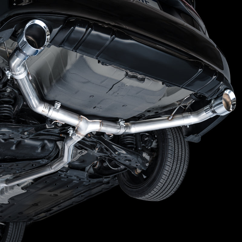 AWE Tuning 2022+ Honda Civic Si FE1 FWD Track Edition Catback Exhaust - Dual Chrome Silver Tips