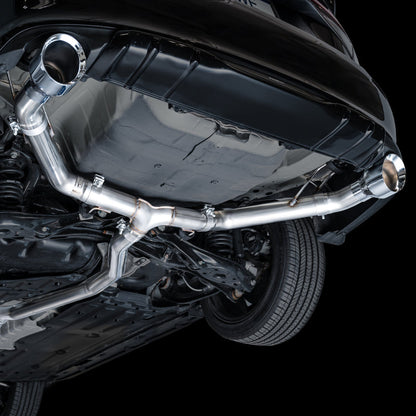 AWE Tuning 2022+ Honda Civic Si FE1 FWD Track Edition Catback Exhaust - Dual Chrome Silver Tips