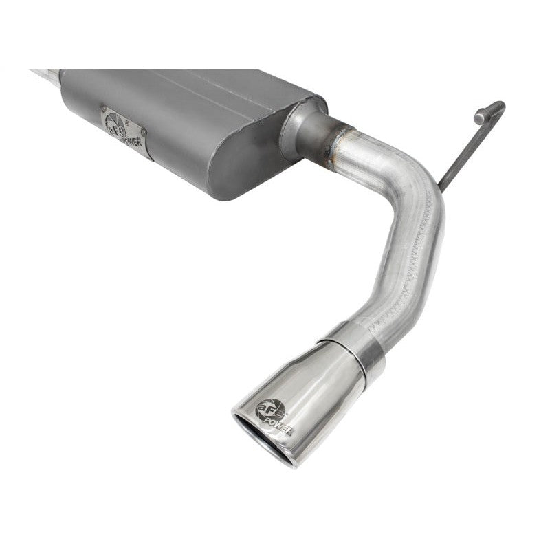 aFe Scorpion 2-1/2in Alum Steel Axle-Back Exhaust w/Polished Tip 07-18 Jeep Wrangler JK V6-3.6/3.8L