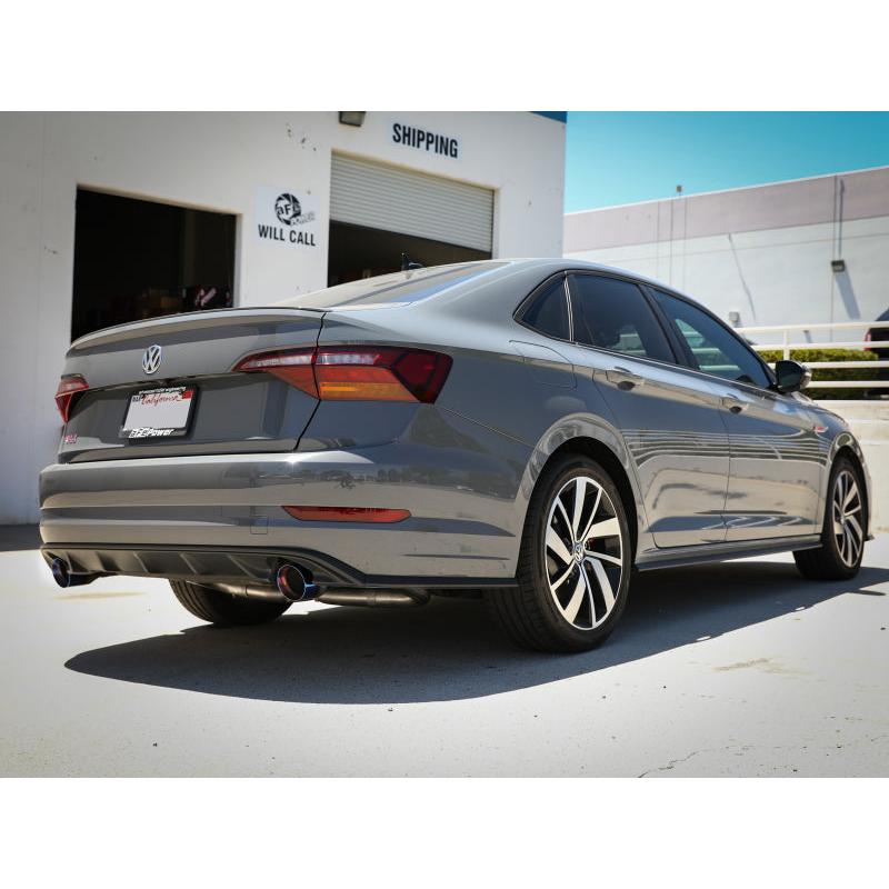 afe 19-21 VW Jetta GLI (MKVII) L4-2.0L (t) MACH Force-Xp 304 SS Cat-Back Exhaust System Blue Tips