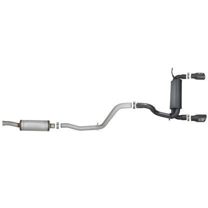 aFe Rebel Series 2.5in 409 SS Cat-Back Exhaust System w/ Black Tips Jeep Wrangler (JL) 2018 V6 3.6L