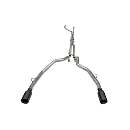 Corsa 21-22 Dodge Ram TRX Crew Cab Baja Catback Exhaust Dual Rear Black Tip