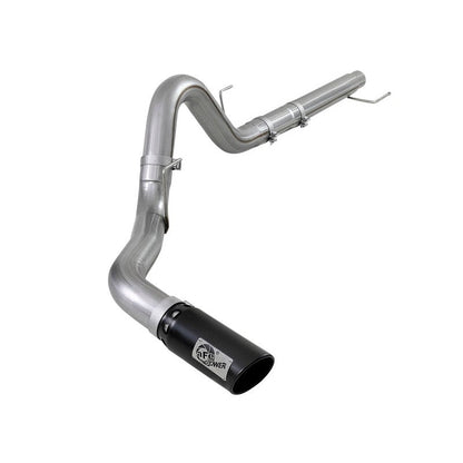 aFe Large Bore-HD 4in 409 SS DPF-Back Exh 18-19 Ford F-150 V6-3.0L (td) w/ Black Tip