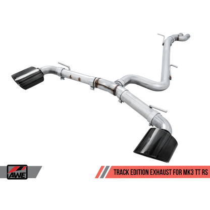 AWE Tuning 18-19 Audi TT RS 8S/RK3 2.5L Turbo Track Edition Exhaust - Diamond Black RS-Style Tips