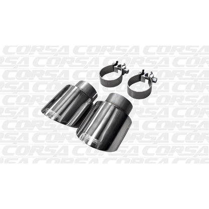 Corsa 10-14 Volkswagen R Mk6 Polished Two 4.0in Polished Pro-Series Tips