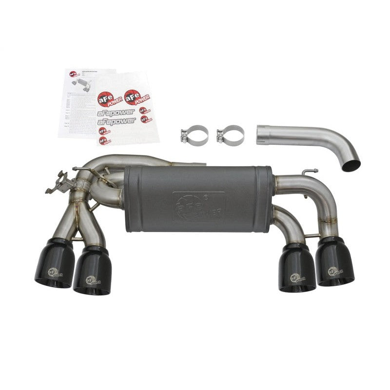 aFe MACHForce XP 3in - 2 1/2in Axle Back 304SS Exhaust w/ Black Tips 16-17 BMW M2 (f87)