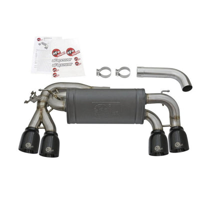 aFe MACHForce XP 3in - 2 1/2in Axle Back 304SS Exhaust w/ Black Tips 16-17 BMW M2 (f87)