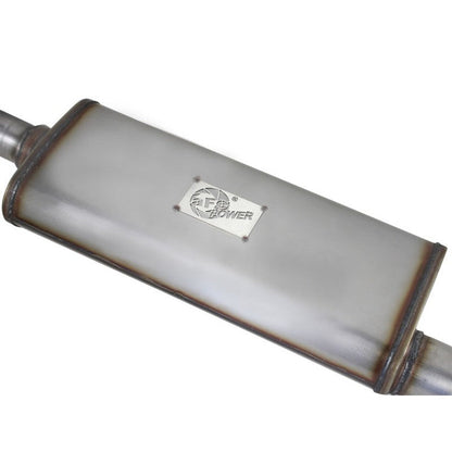 aFe MACHForce XP Exhaust Cat-Back 3in SS-409 Hi-Tuck inRBin 12-14 Jeep Wrangler Unlimited V6 4Dr