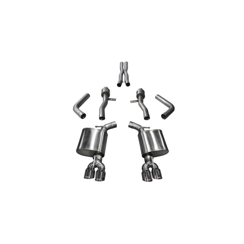 Corsa 17-18 Dodge Challenger 5.7L V8 Sport Cat-Back Dual Rear Exit w/3.5in Polished Tips