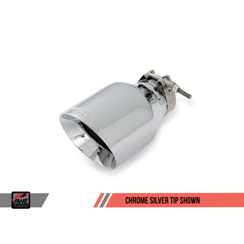 AWE Tuning VW MK7 Golf 1.8T Track Edition Exhaust w/Chrome Silver Tips (90mm)