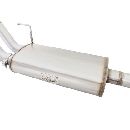 aFe MACHForce XP Exhaust 3in SS Dual Side Exit CB w/ Black Tips 2015 Ford F150 5.0L V8 CC/SB EC/LB