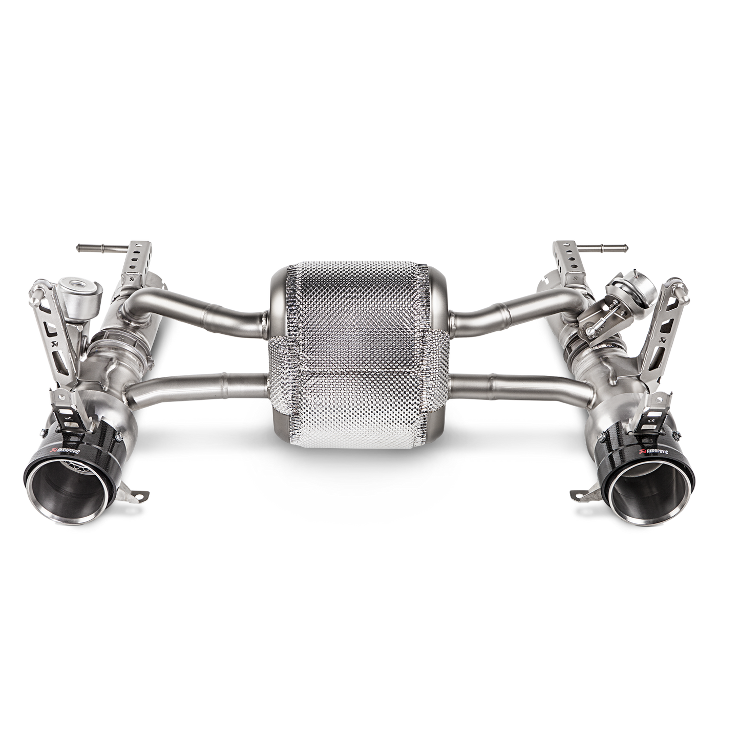 Akrapovič Slip-On Line Exhaust (Titanium) w/Carbon Tips - 2016-2019 Ferrari 488 GTB/488 Spider