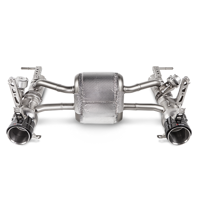 Akrapovič Slip-On Line Exhaust (Titanium) w/Carbon Tips - 2016-2019 Ferrari 488 GTB/488 Spider