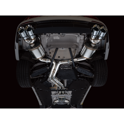 AWE Tuning 19-23 Audi C8 S6/S7 2.9T V6 AWD Touring Edition Exhaust - Chrome Silver Tips