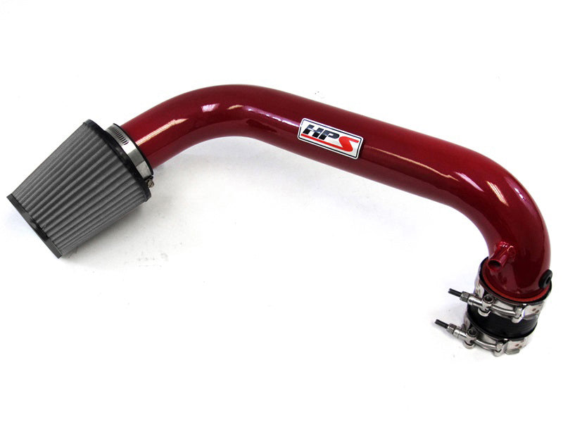 HPS Performance Shortram Air Intake Kit 2004-2005 Honda Civic Value Package 1.7L, Red